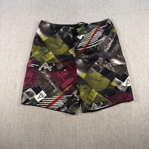 Tony Hawk Board Shorts Men 36 Multicolor Skateboard Skull Graphic Cargo Swim